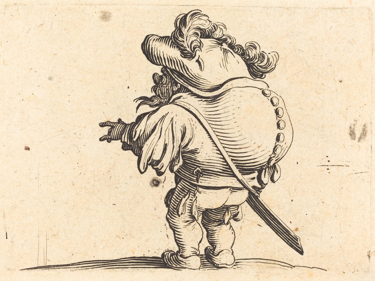The Hunchback with the Feathered Cap by Jacques Callot