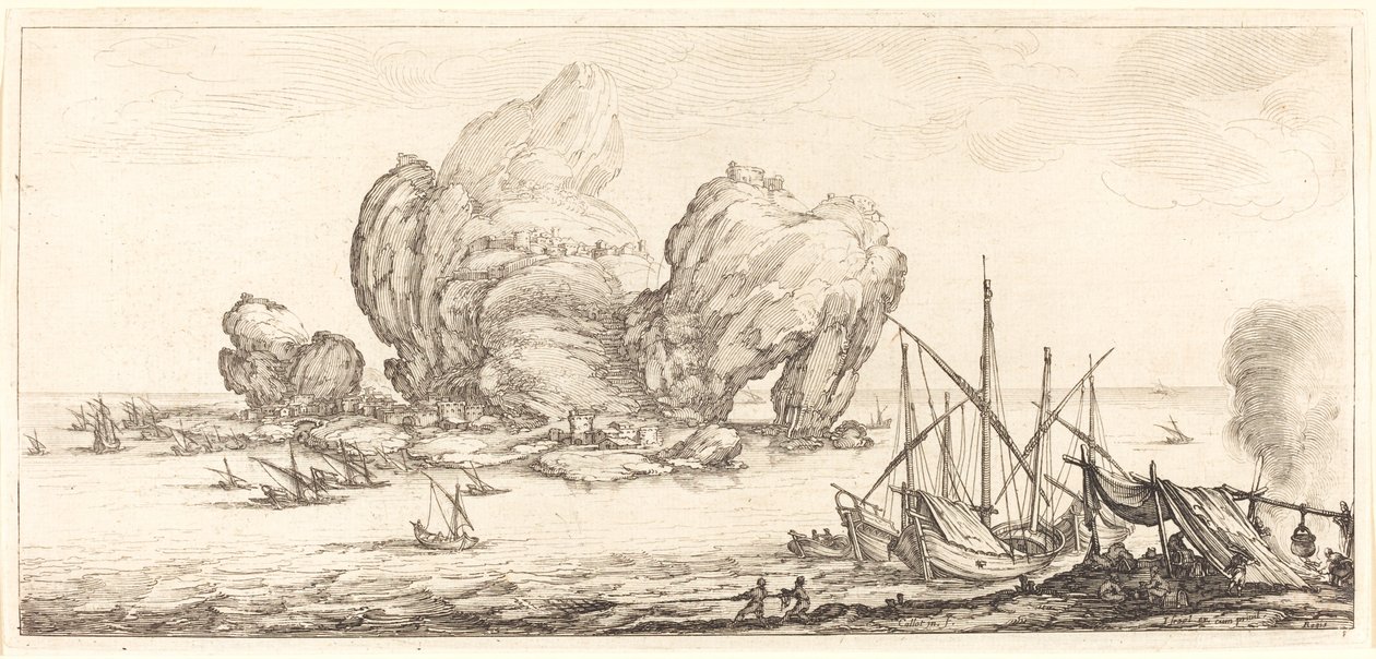 The Large Rock by Jacques Callot