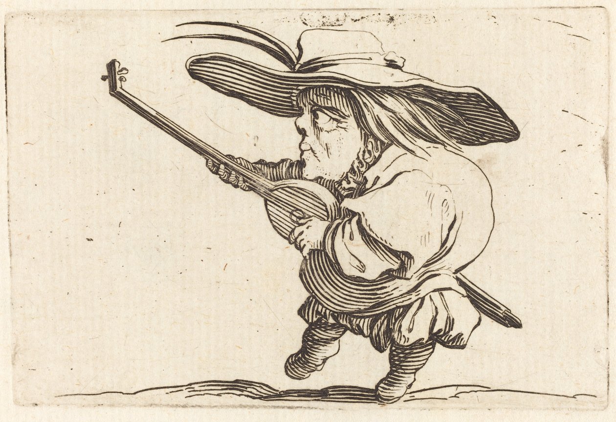 The Lute Player by Jacques Callot
