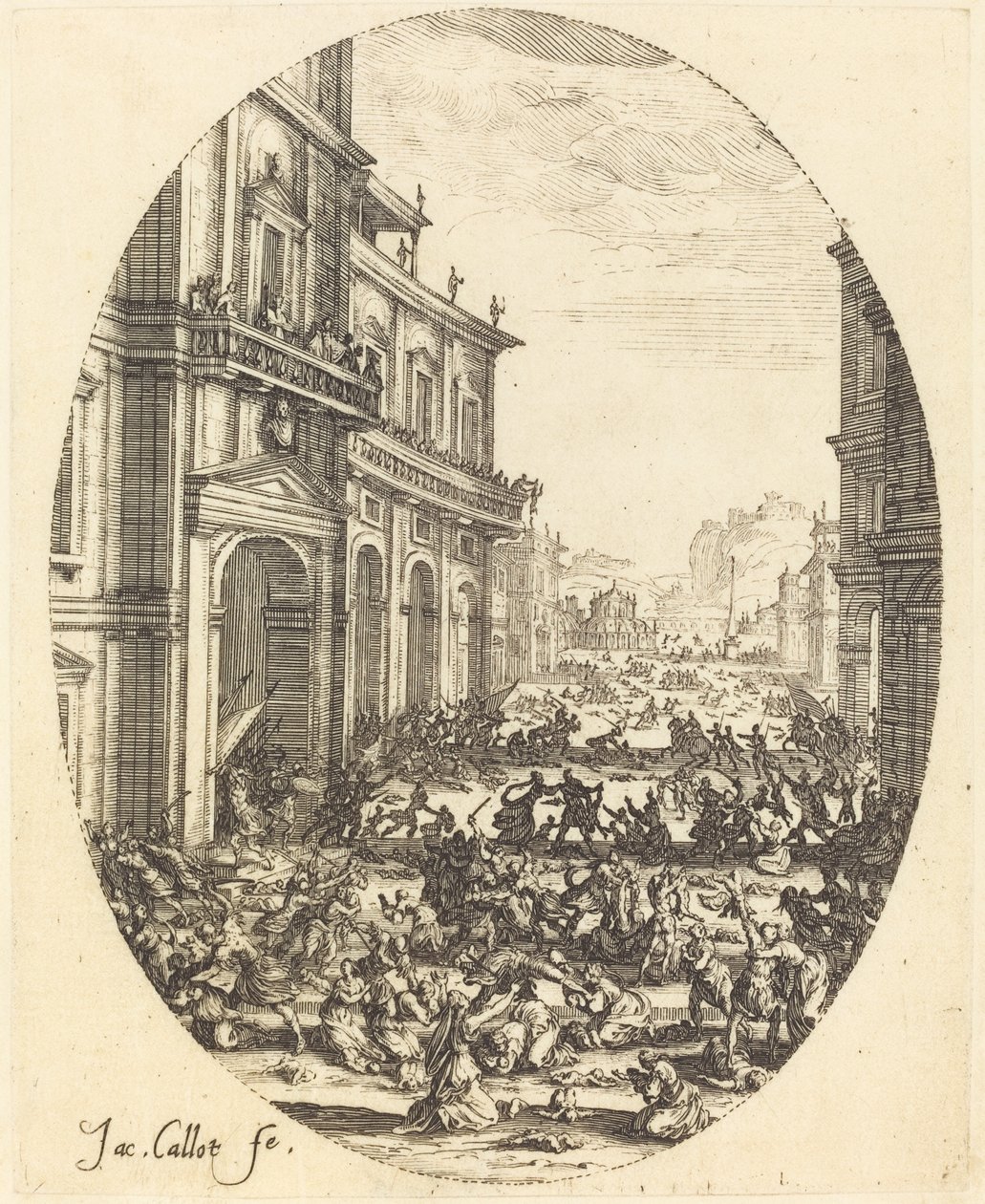 The Massacre of the Innocents (Second Plate) by Jacques Callot