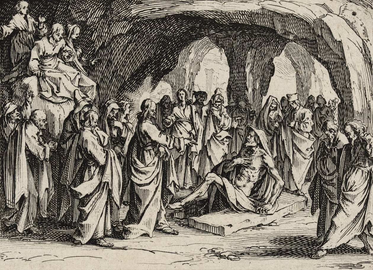 The Resurrection of Lazarus, 1635 by Jacques Callot