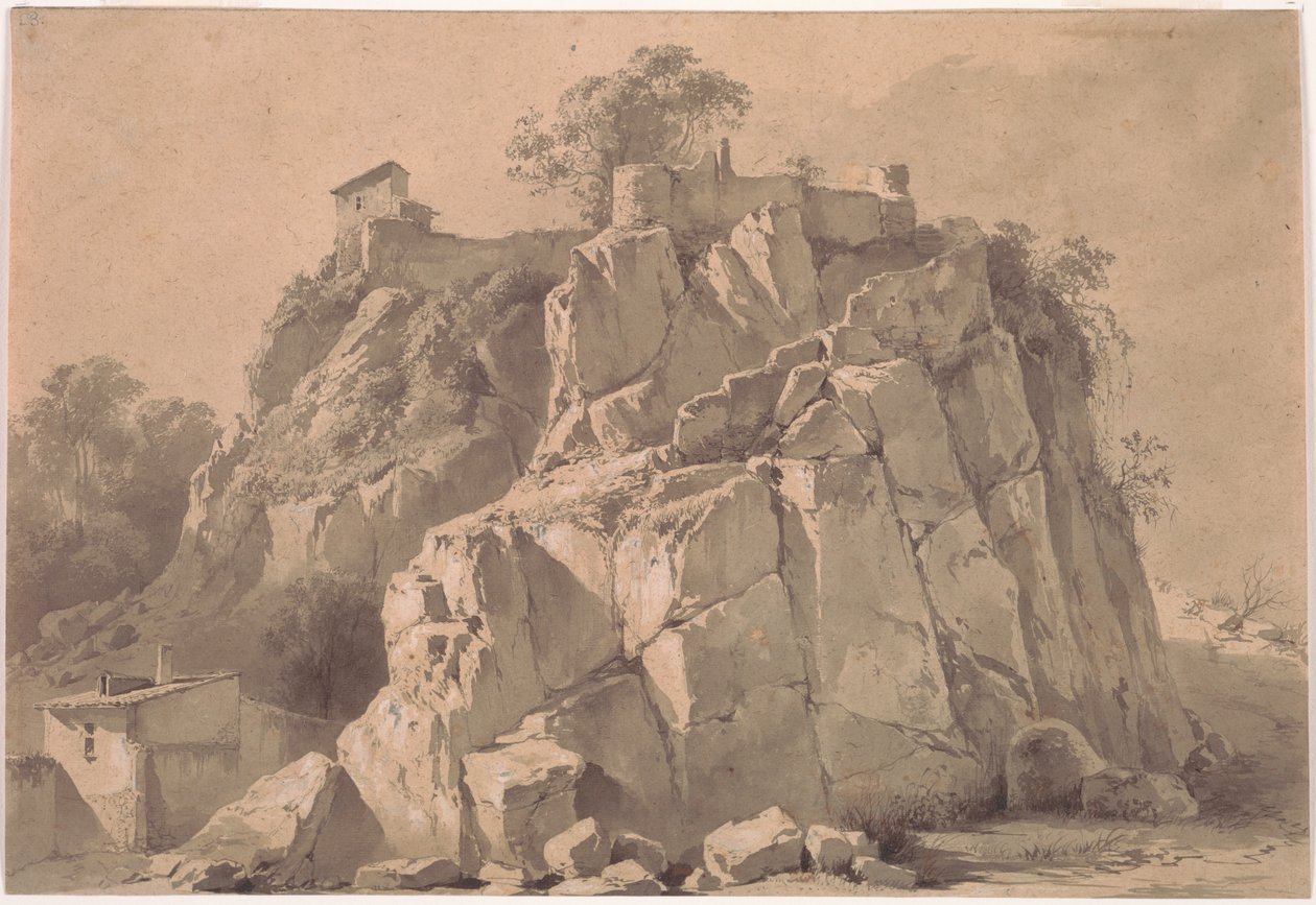 The Rock of Beauregard, Lyon by Jacques Callot