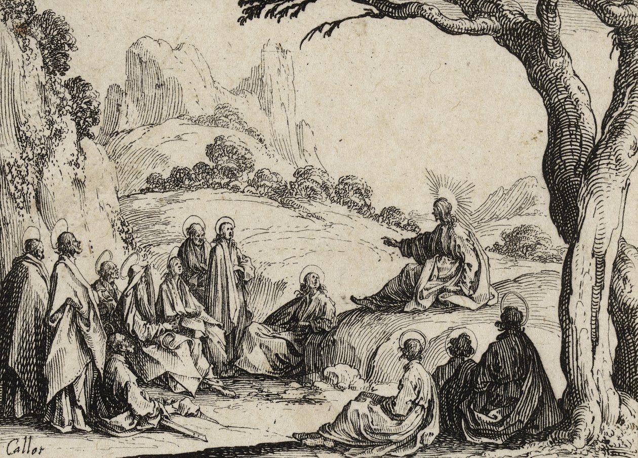 The Sermon on the Mount, 1635 by Jacques Callot