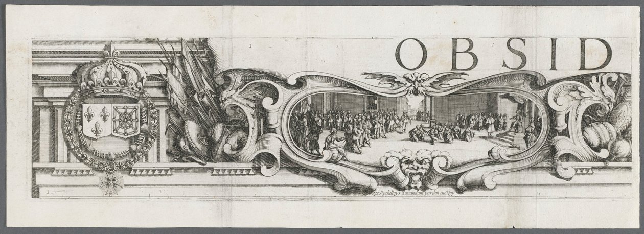 The Siege of La Rochelle: Plate 1 by Jacques Callot