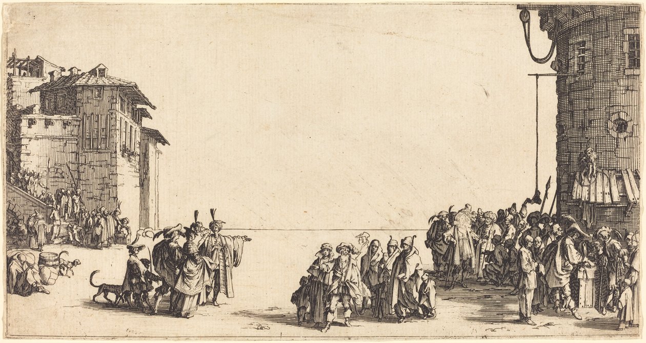 The Slave Market by Jacques Callot