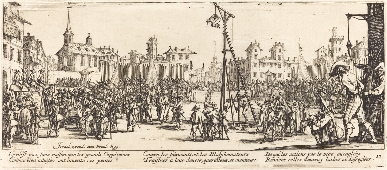 The Strappado by Jacques Callot