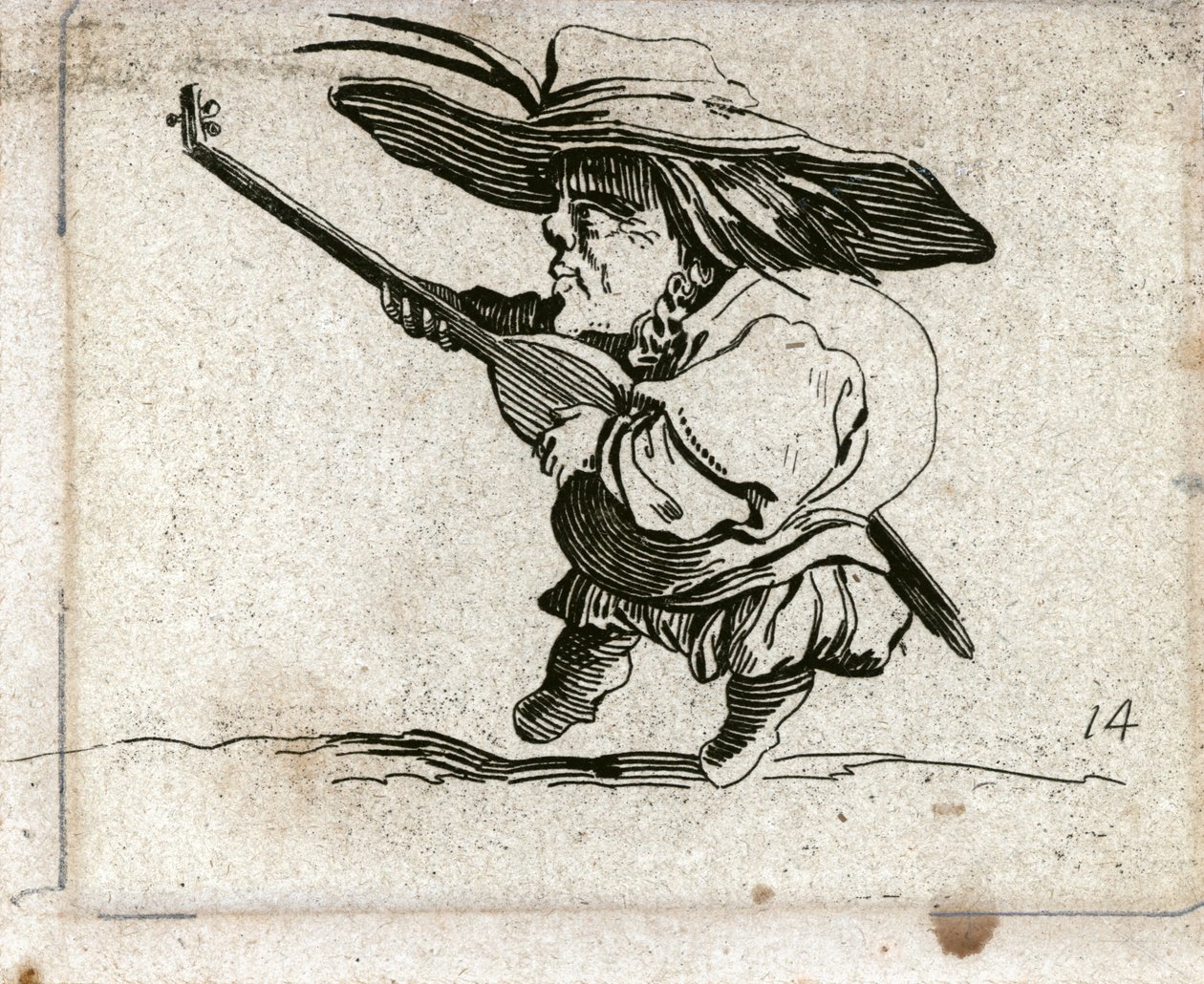 Various Hunchback Figures by Jacques Callot