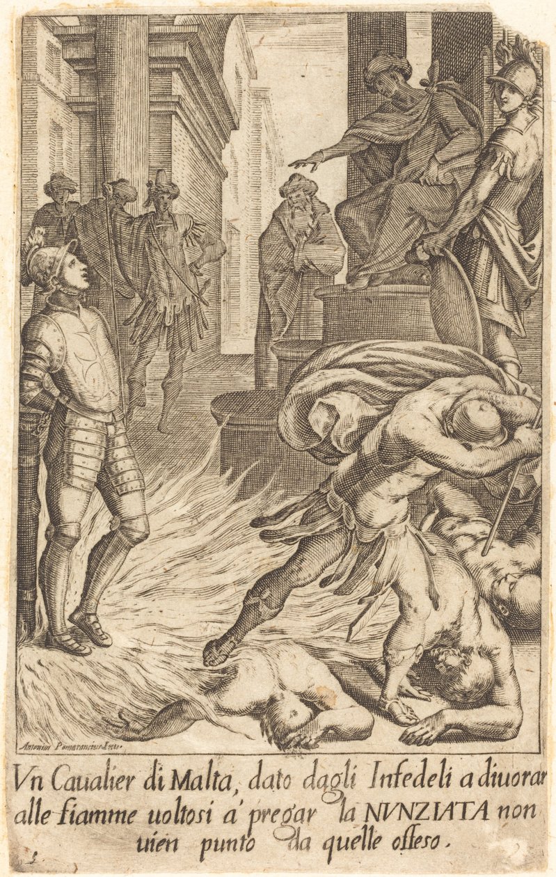 Knight of Malta by Jacques Callot after Antonio Circignani