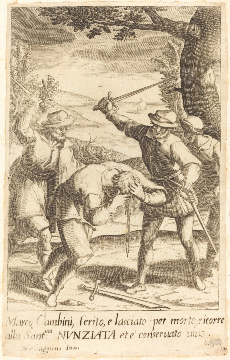 Marco Cambini by Jacques Callot after Donato Mascagni