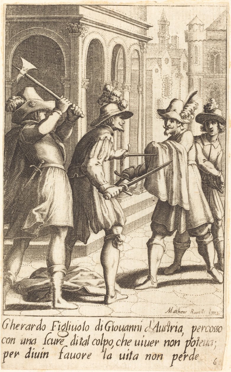 Gherardo by Jacques Callot after Matteo Rosselli