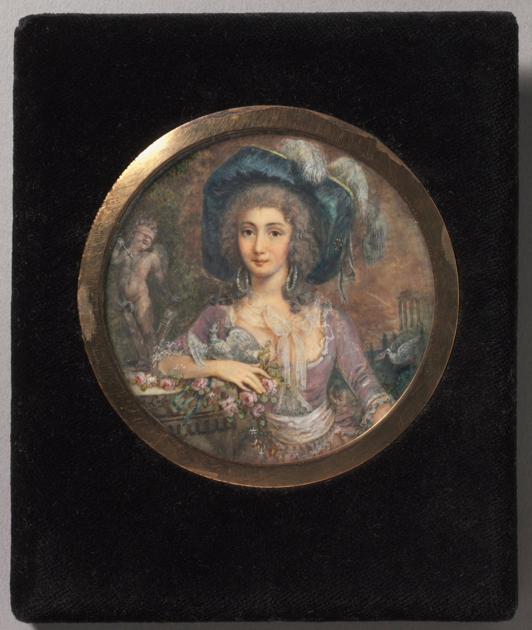 Portrait of Mademoiselle Colombi by Jacques Delusee