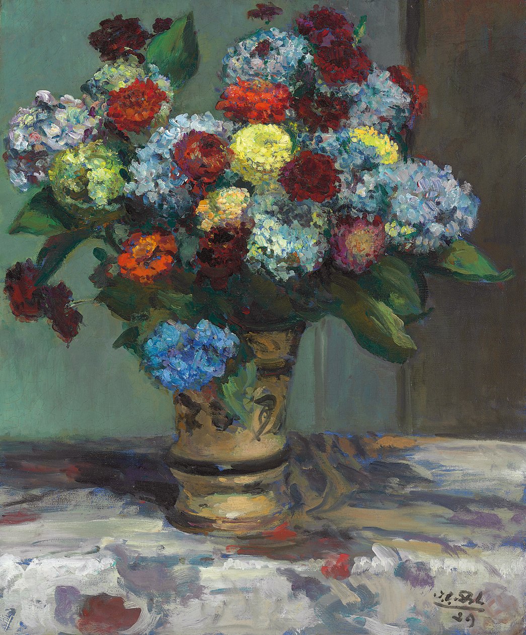 Bouquet of Hydrangeas, 1929 by Jacques Emile Blanche