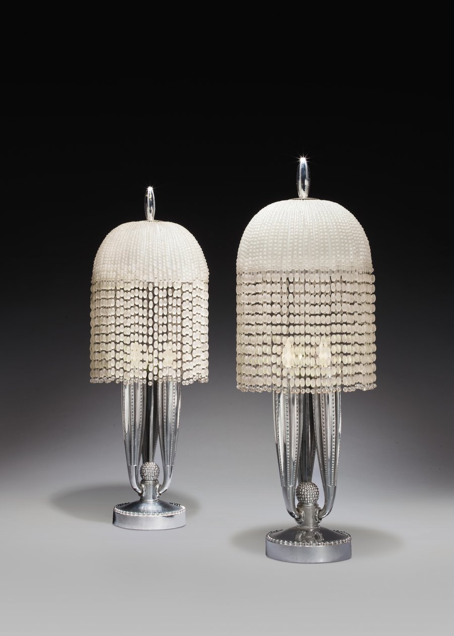 Pair of Table Lamps by Jacques Emile Ruhlmann