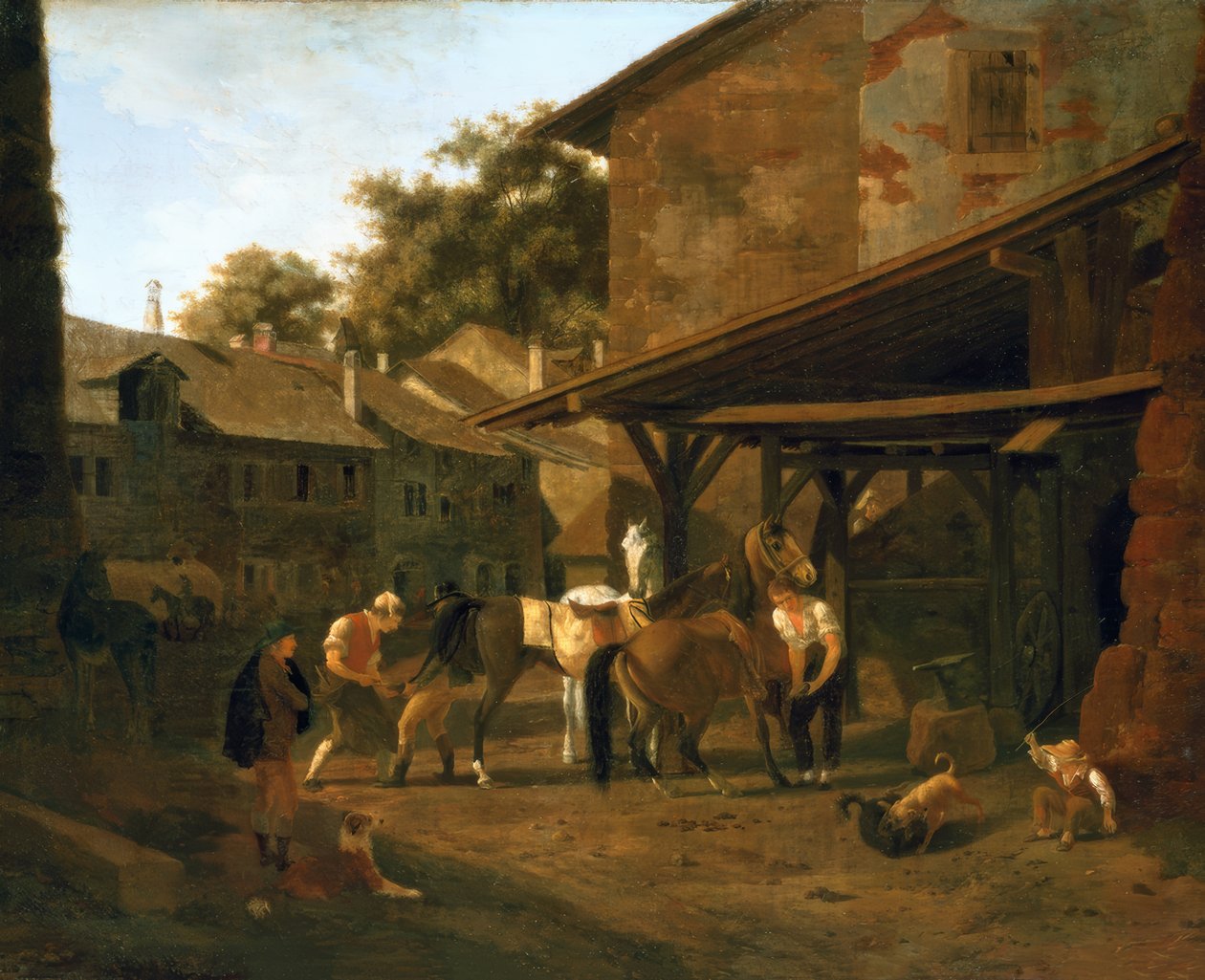 The Forge of Lausanne by Jacques Laurent Agasse