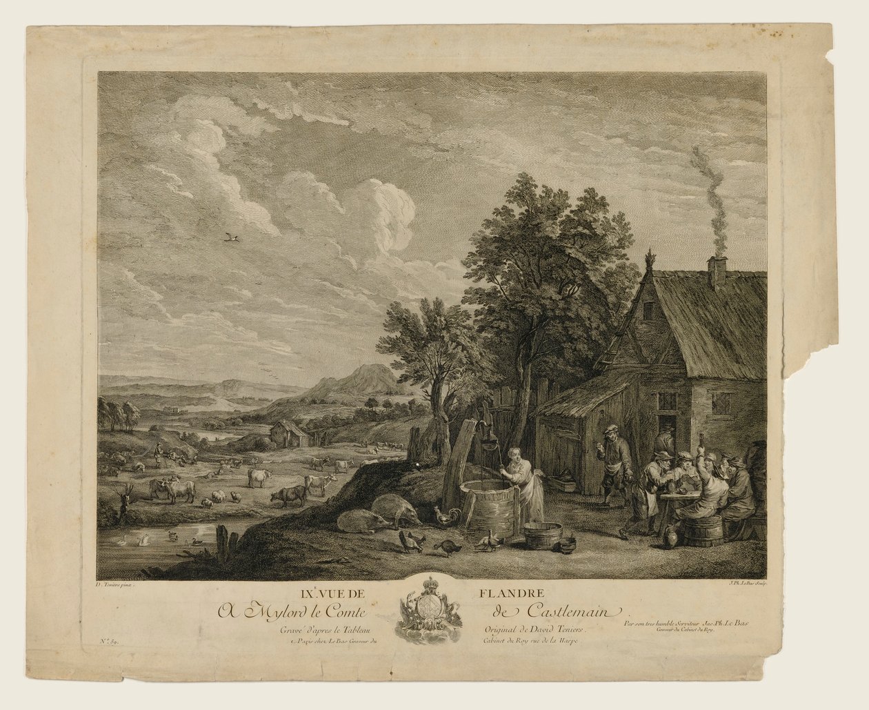 IX View of Flanders by Jacques Philippe Le Bas