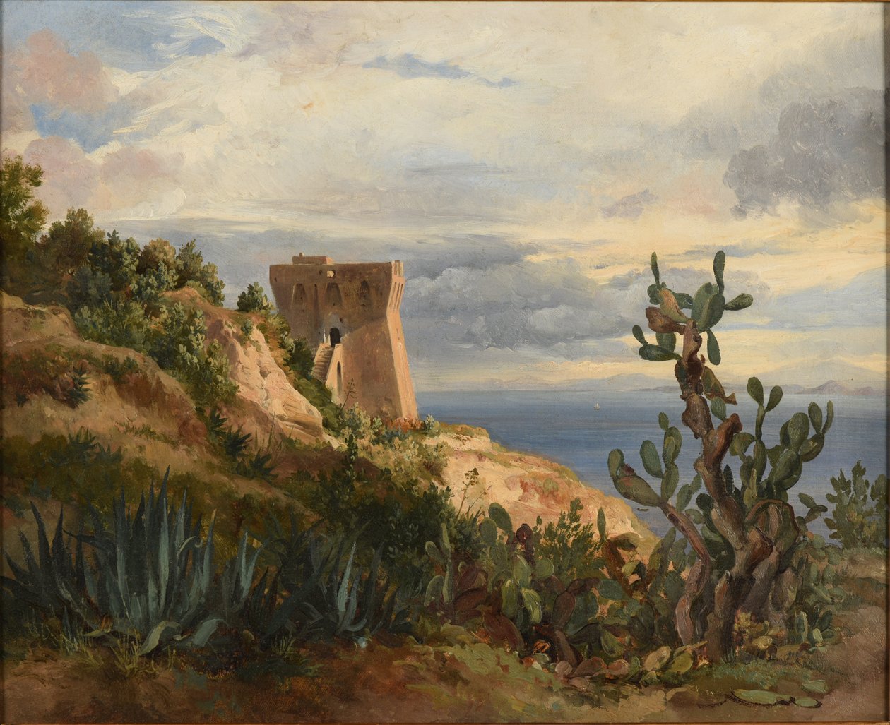 Tower by the Sea by Jacques Raymond Brascassat