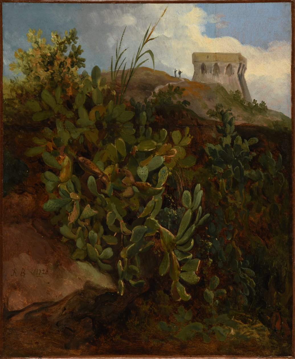 Tower and Cactus by Jacques Raymond Brascassat
