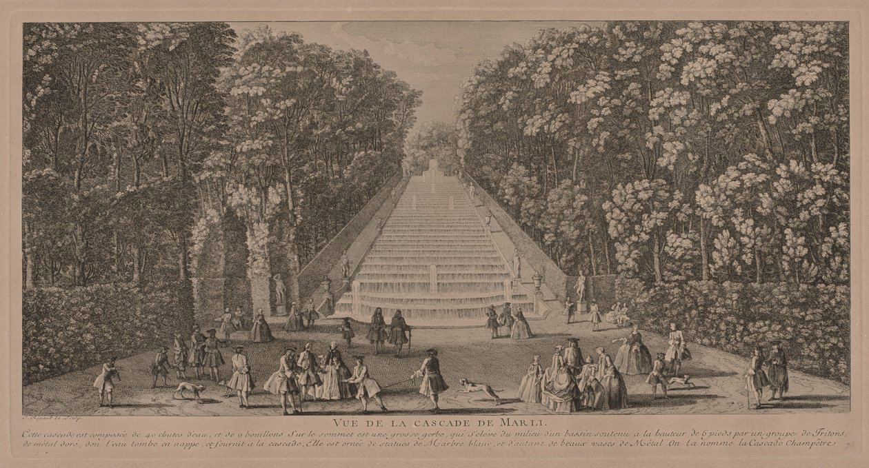 The Cascade at Marli by Jacques Rigaud