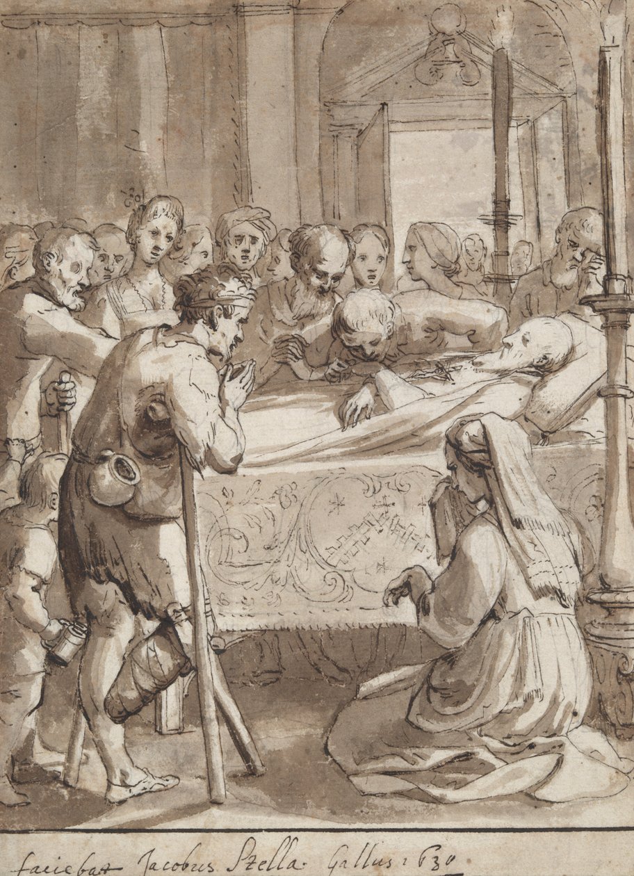 St. Philip Visiting a Hospital by Jacques Stella