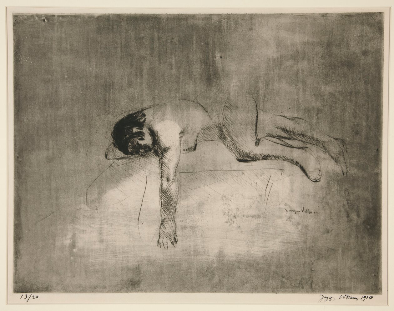 Reclining Nude by Jacques Villon