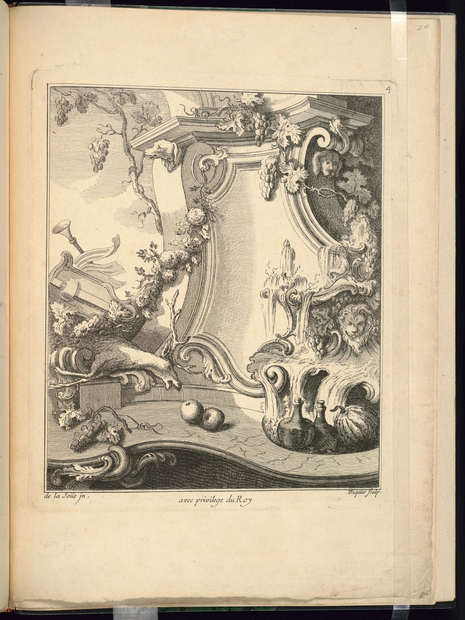 Design for a Cartouche by Jacques de Lajoüe