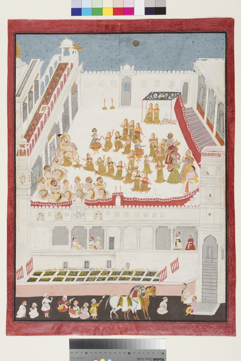 The story of Krishna enacted before Maharana Jagat Singh II by Jai Ram