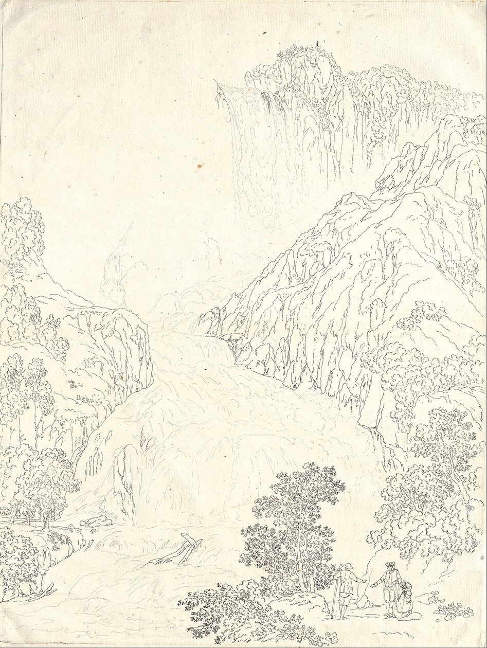 The Cascata delle Marmore at Terni by Jakob Philipp Hackert