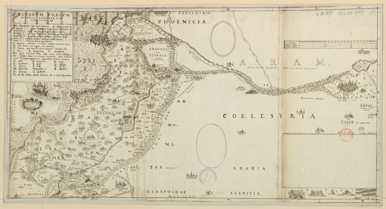 Israelites with Galilee from the Observation of I. Ziegler by Jakob Ziegler