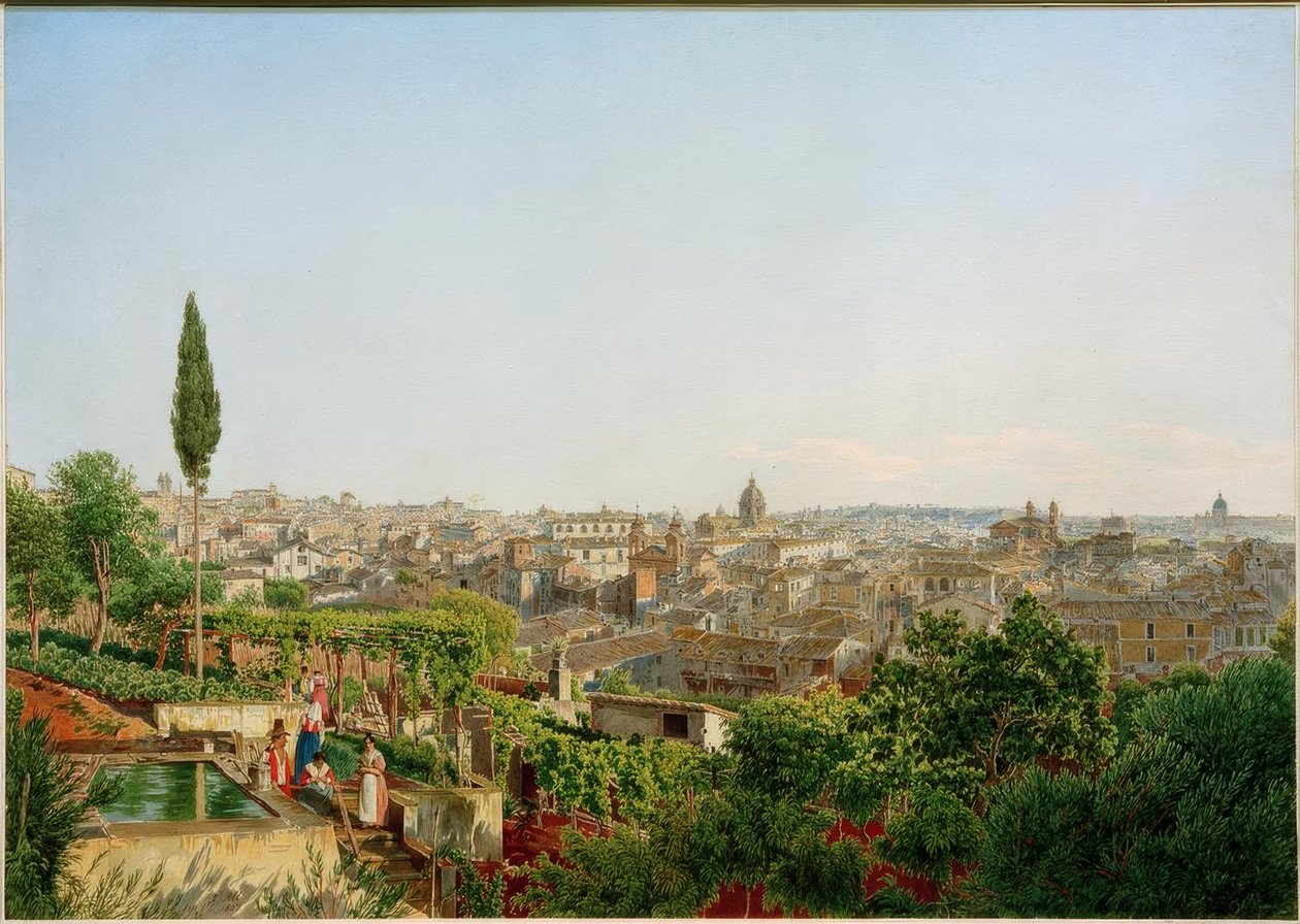 View of Rome by Jakob Alt