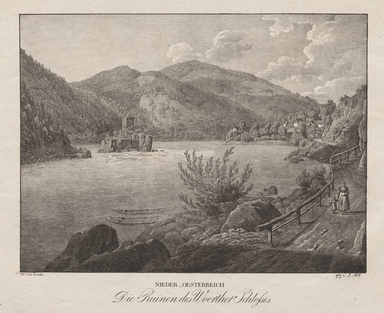 Lower Austria, The Ruins of Wörther Castle by Jakob Alt