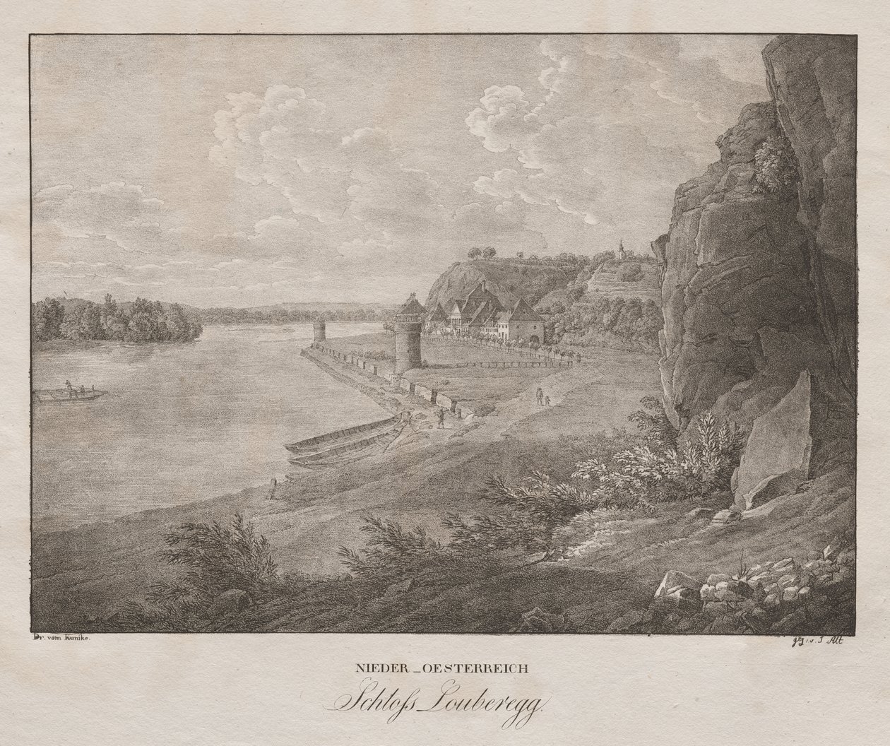 Lower Austria, Louberegg Castle by Jakob Alt