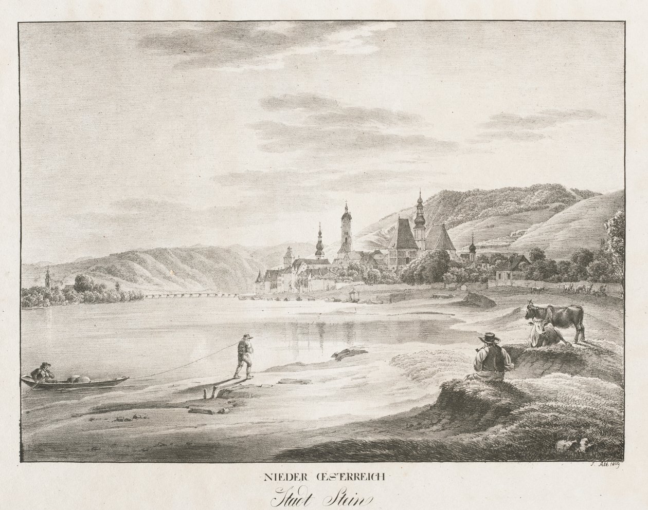 Lower Austria, City of Stein by Jakob Alt