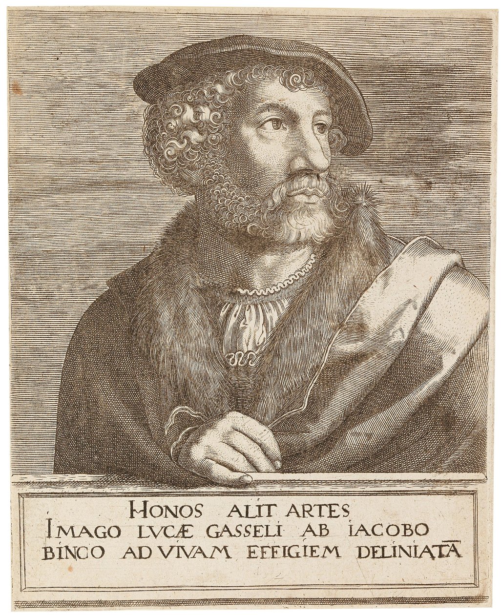 Portrait of the Artist Lucas Gassel by Jakob Binck