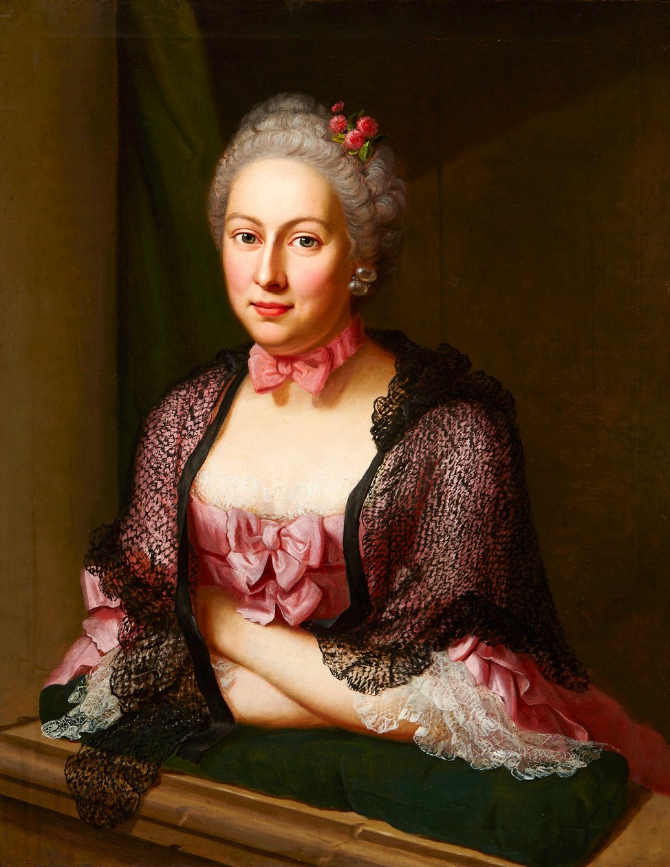 Portrait of Elisabeth Tscharner, 1763 by Jakob Emanuel Handmann