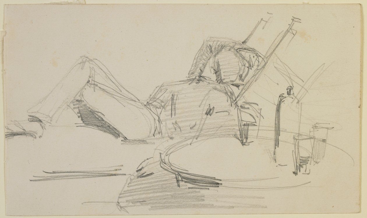 A Man Reclining on a Bed, 1858 by James Abbott McNeill Whistler