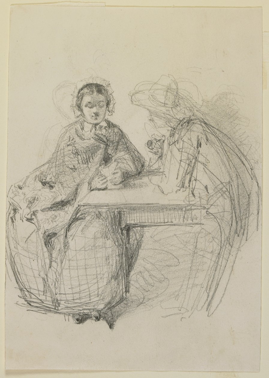 Couple Seated at a Table, 1858 by James Abbott McNeill Whistler