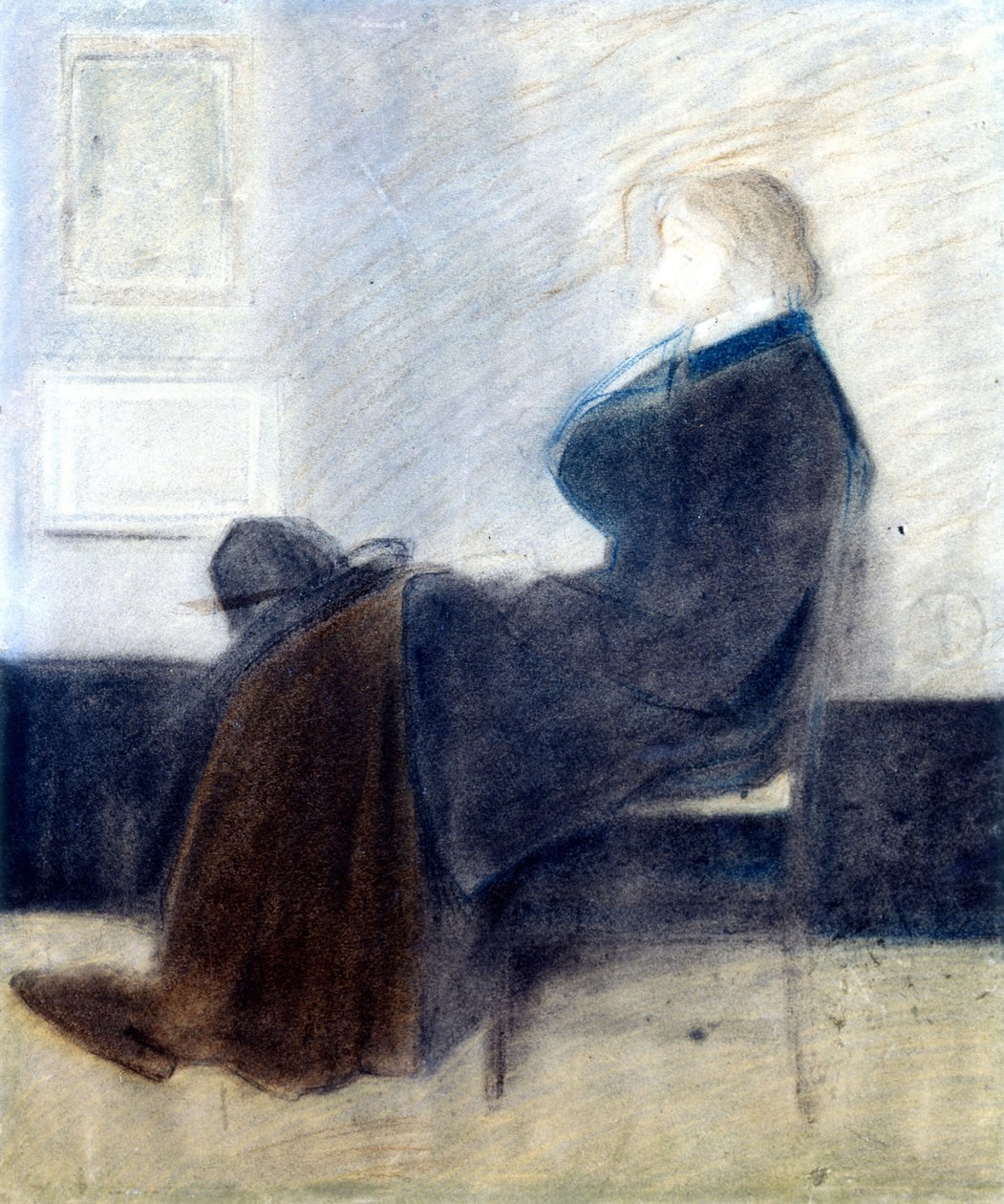 Study of Thomas Carlyle by James Abbott McNeill Whistler