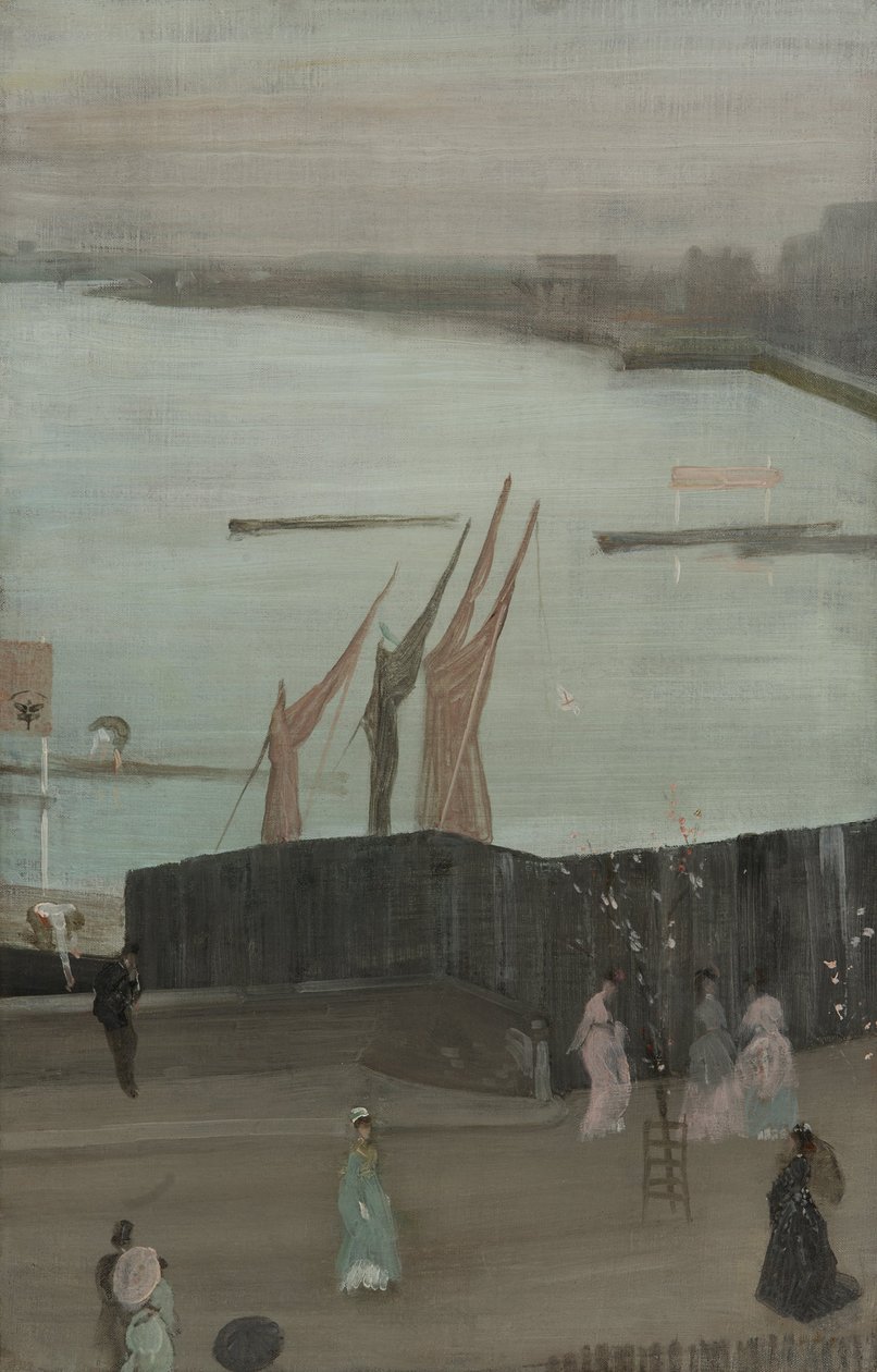 Variations in Pink and Grey- Chelsea by James Abbott McNeill Whistler