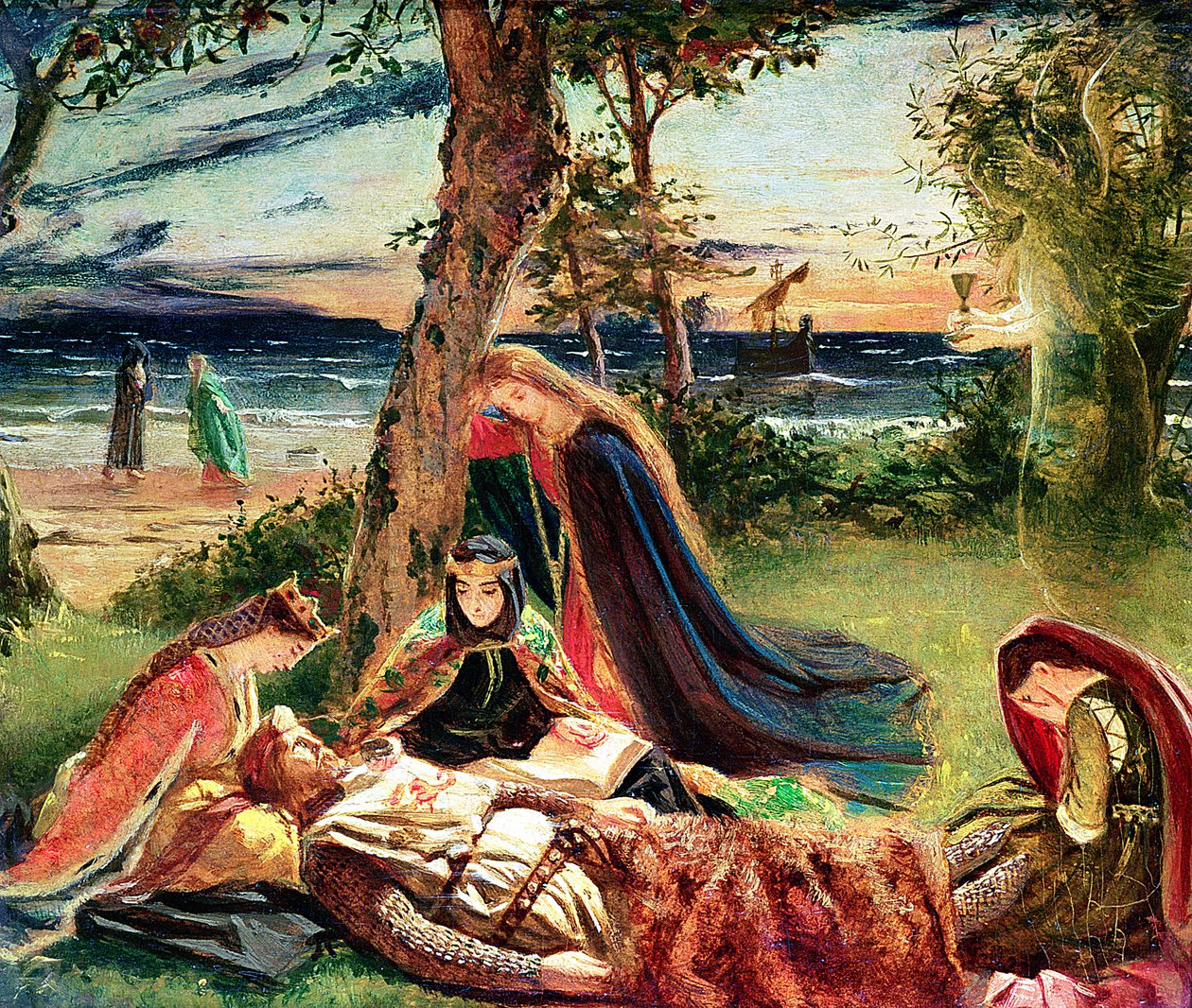 The Death of Arthur, c.1861 by James Archer