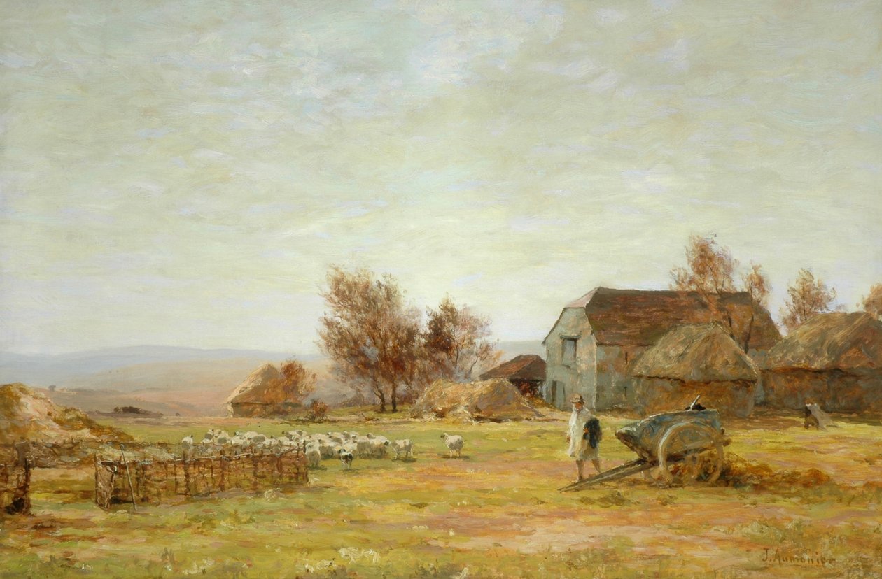 A Sheep Farm on the South Downs by James Aumonier