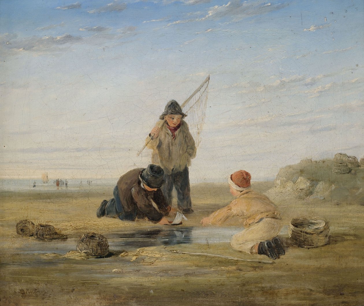 Playing Children on the Coast by James Baker Pyne