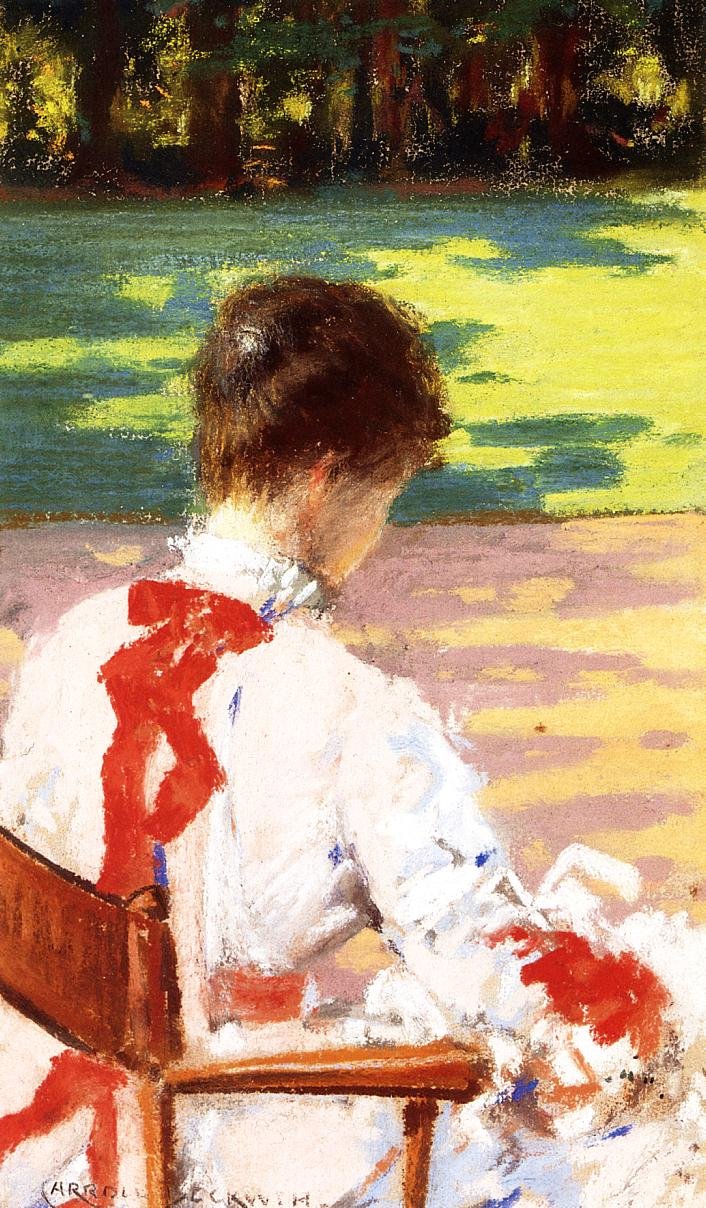 A Study with Sunlight by James Carroll Beckwith