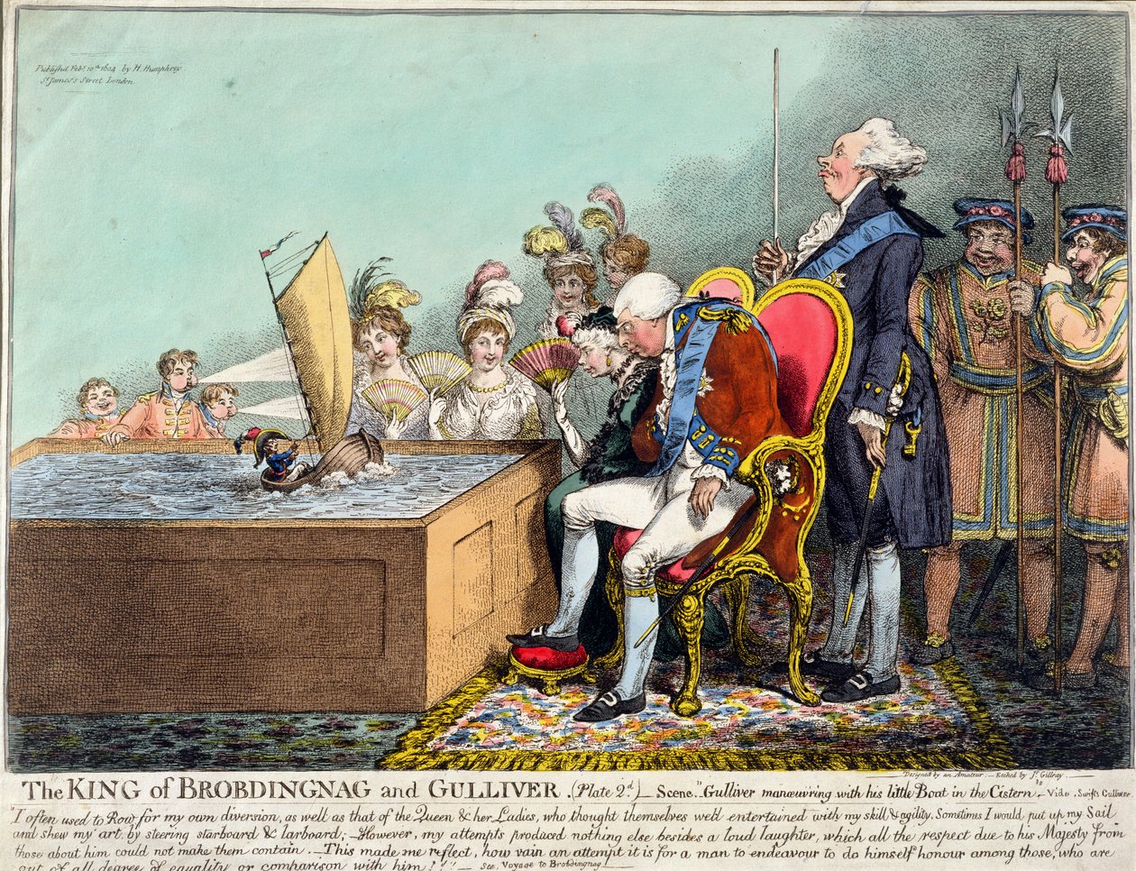 The King of Brobdingnag and Gulliver (Plate 2d) by James Gillray