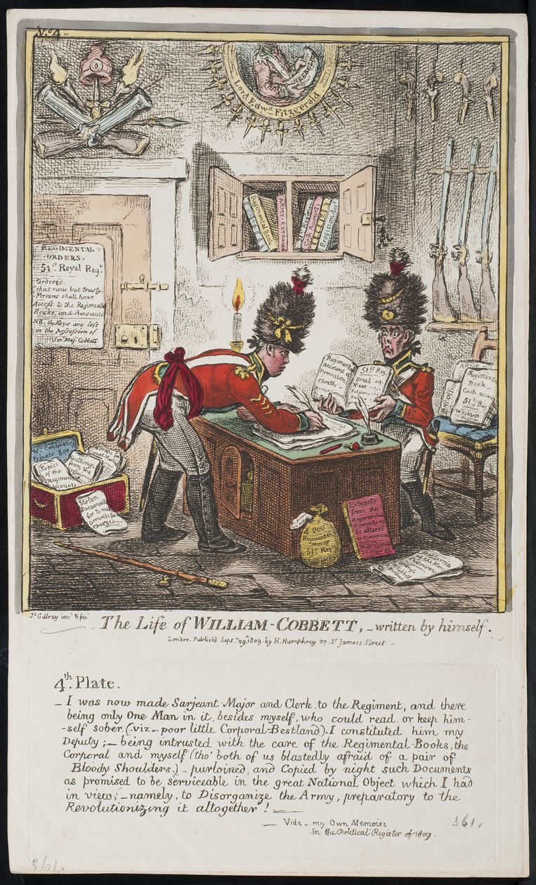 The Life of William Cobbett, written by himself by James Gillray