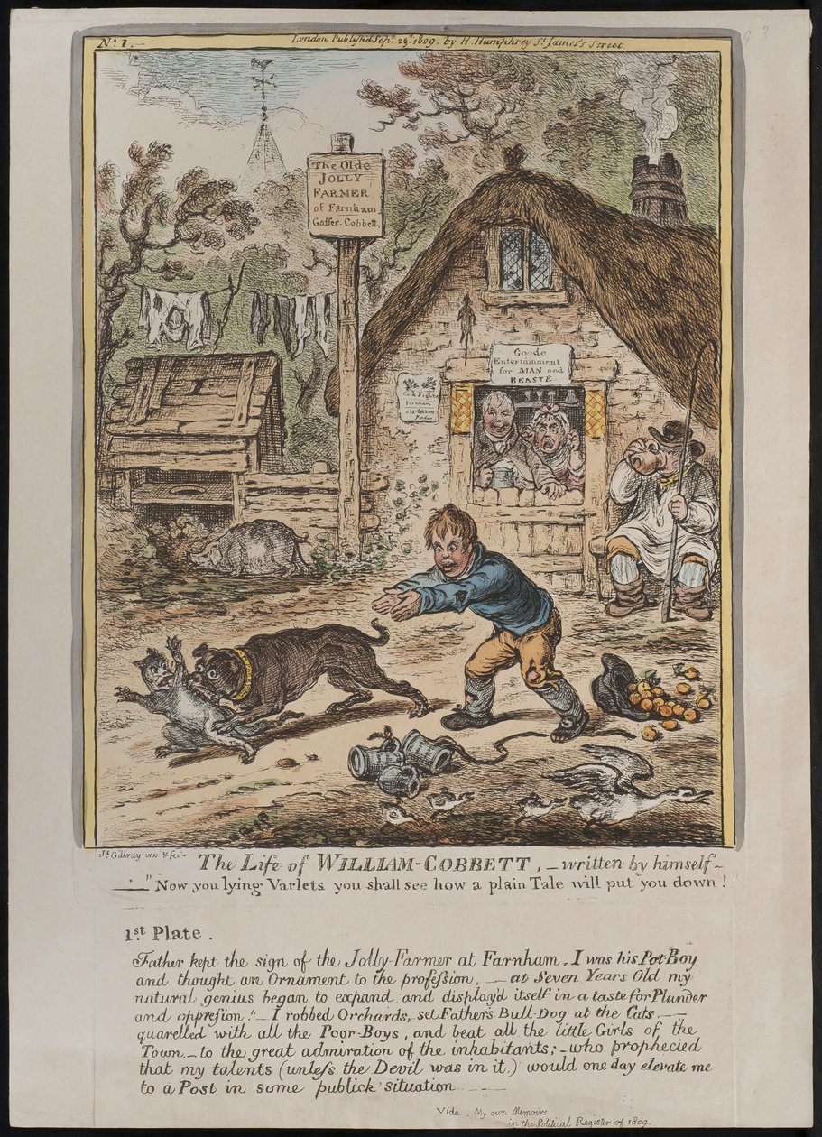 The Life of William Cobbett, written by himself by James Gillray