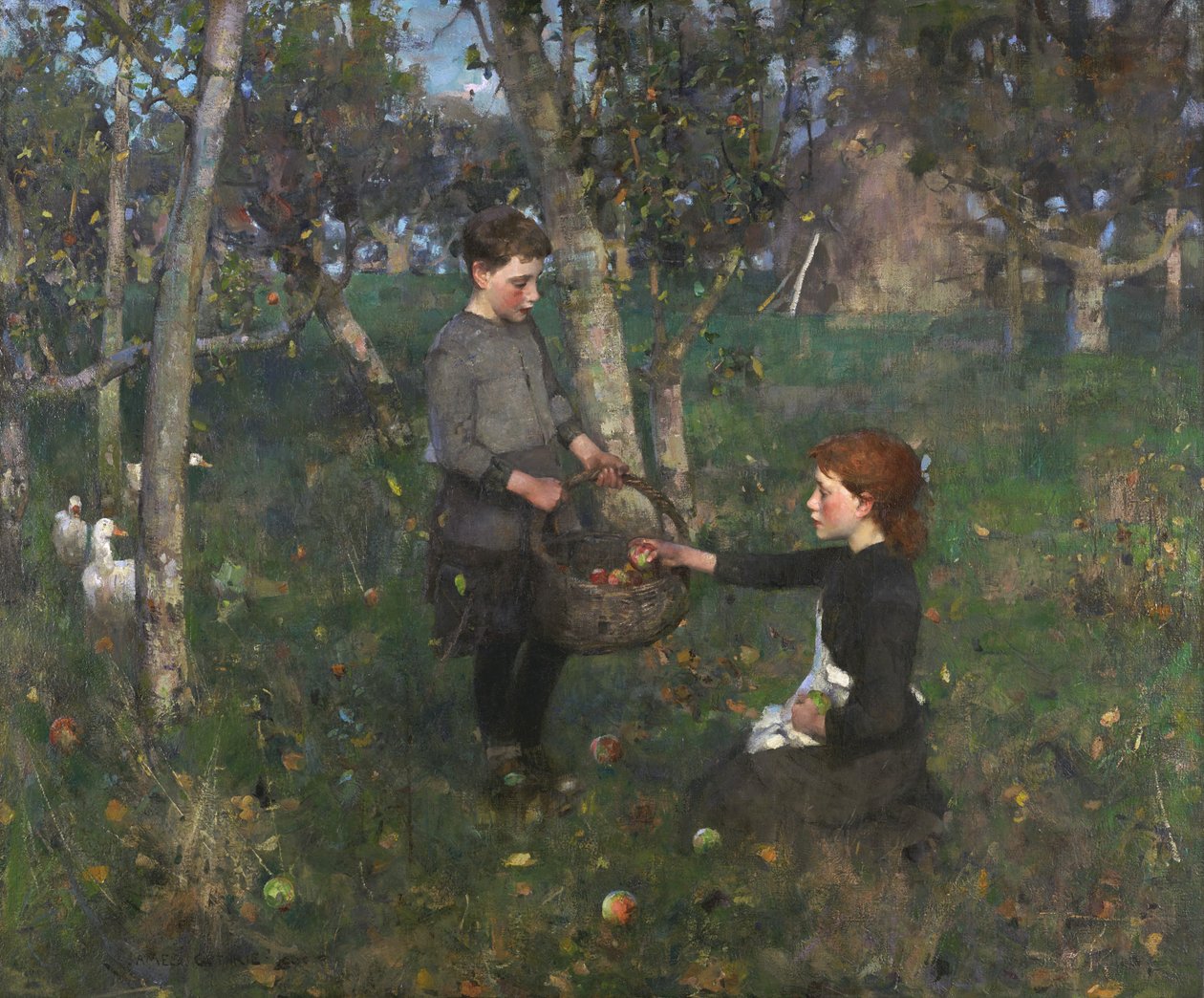 In the Orchard by James Guthrie