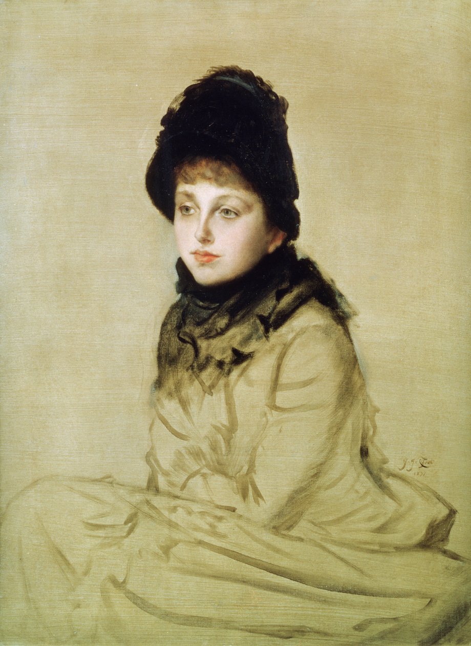 Kathleen Newton, 1877 by James Jacques Joseph Tissot
