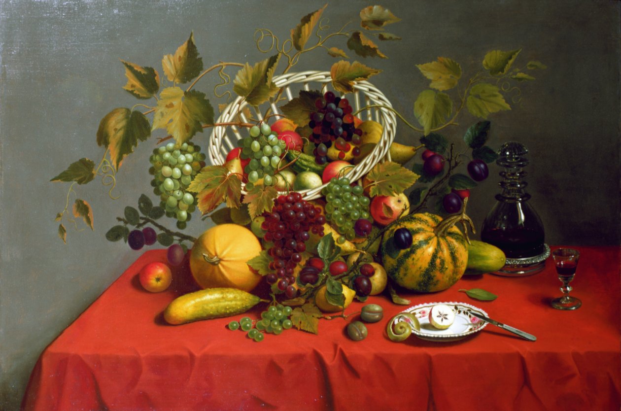Still Life with Fruit and Flowers by James Miller