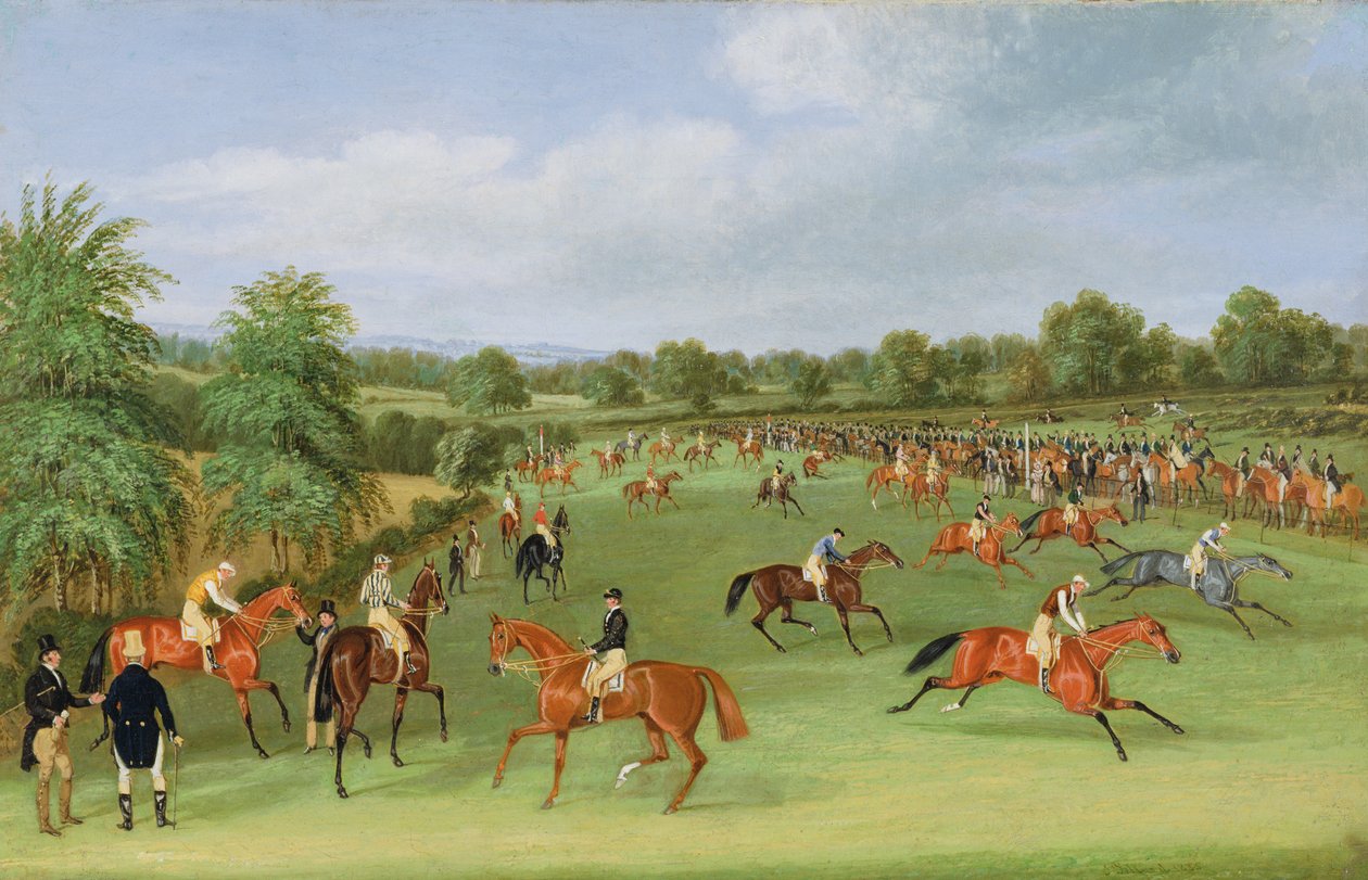 Epsom Races: Preparing to Start by James Pollard