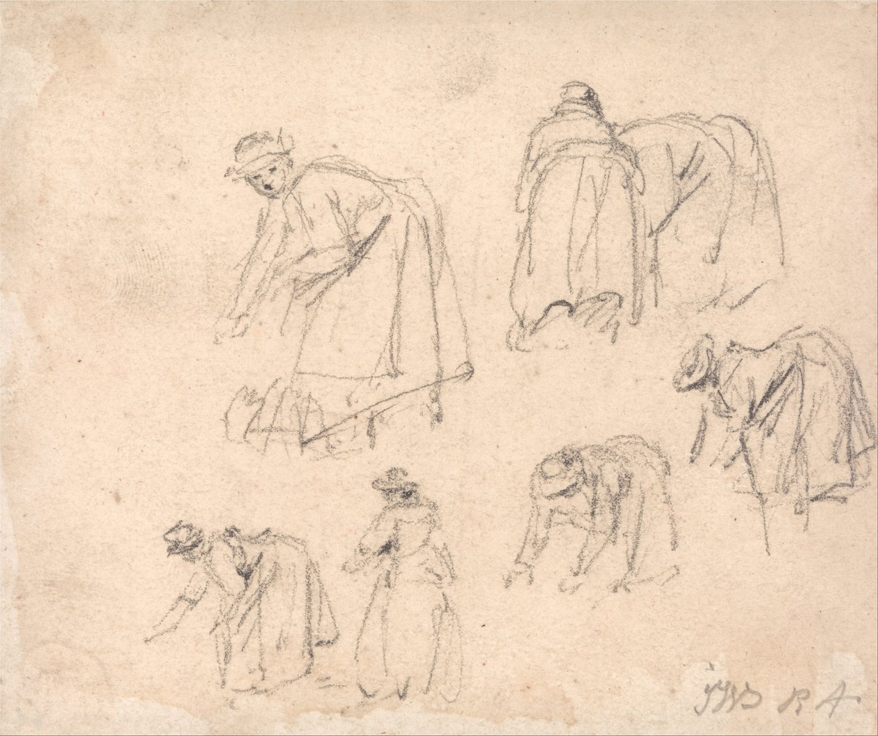 Figure Studies- Women Laboring by James Ward